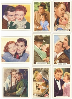 1935-39 Film Scene-Themed Tobacco Cards Complete Sets Trio (3 Different) Featuring Numerous Movie Superstars